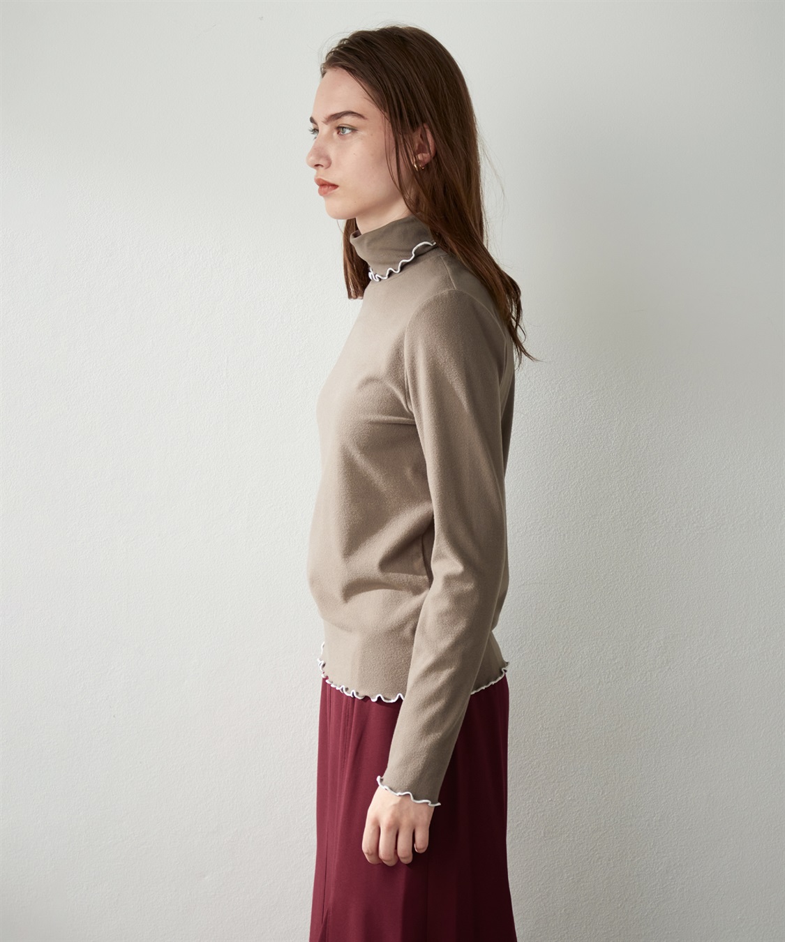 LE SOUK HOLIDAY バイカラーメロウハイネックプルオーバー_sub_3