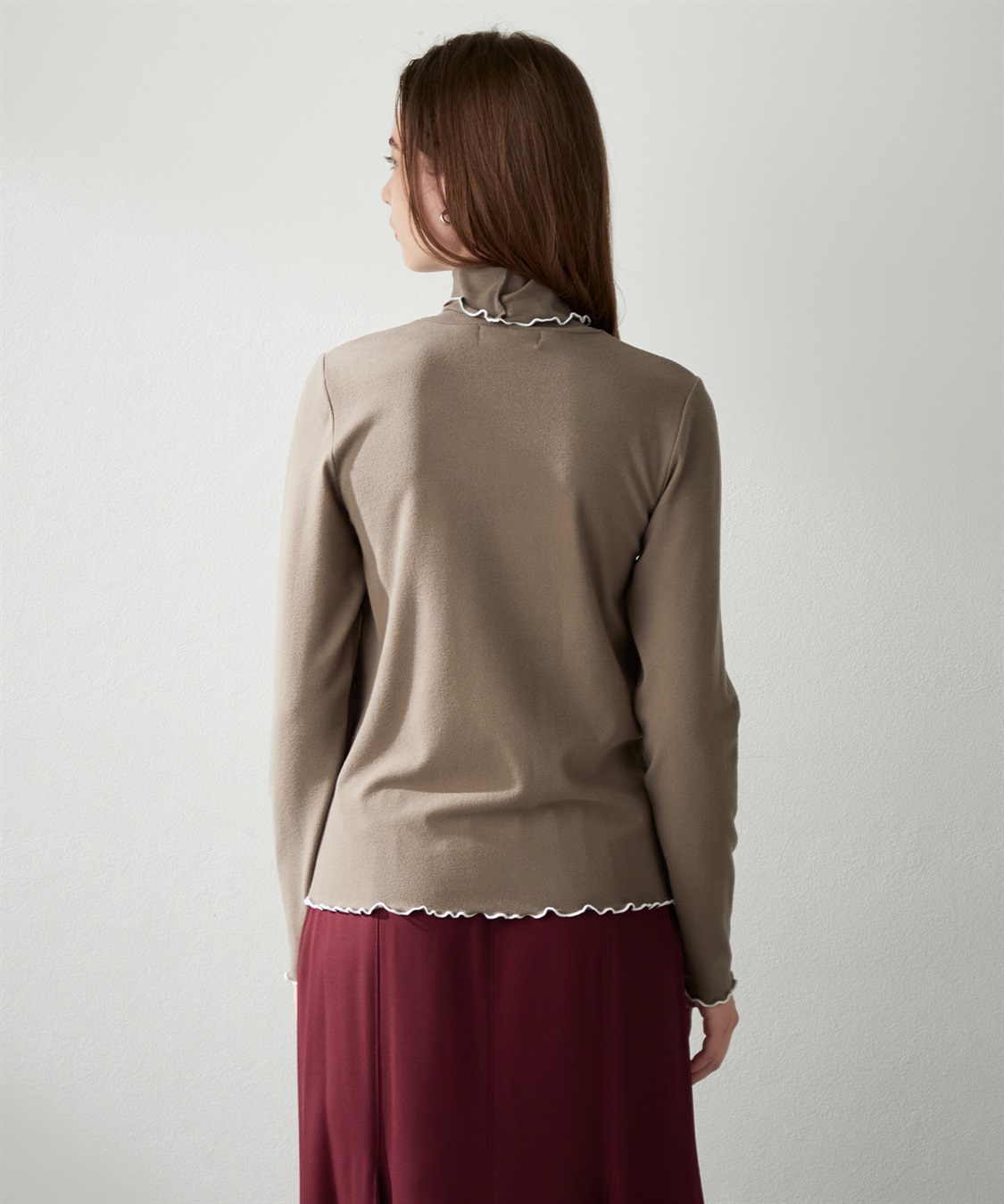 LE SOUK HOLIDAY バイカラーメロウハイネックプルオーバー_sub_5