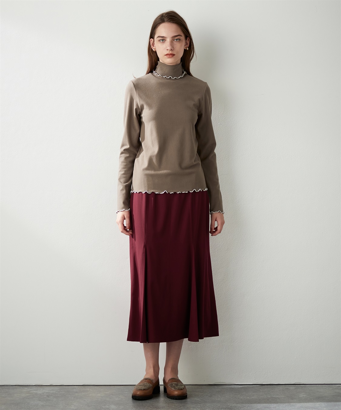 LE SOUK HOLIDAY バイカラーメロウハイネックプルオーバー_sub_9