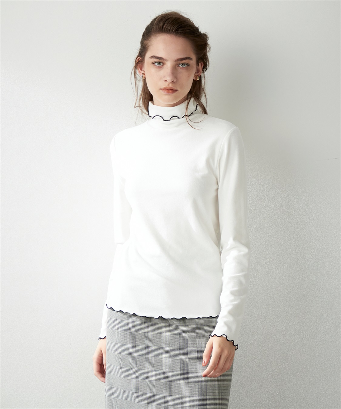 LE SOUK HOLIDAY バイカラーメロウハイネックプルオーバー_sub_13