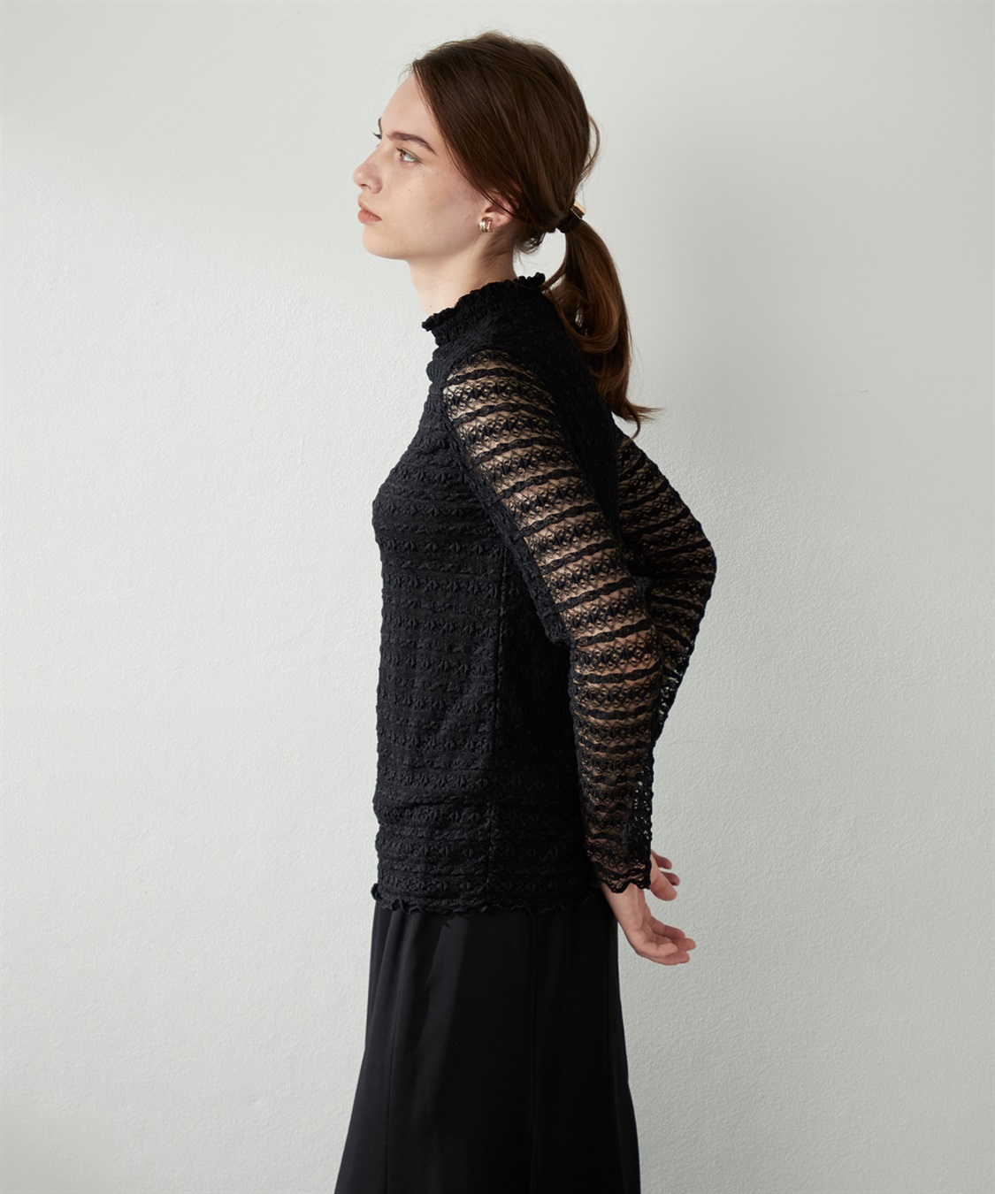 LE SOUK HOLIDAY シアーレースハイネックプルオーバー_sub_3