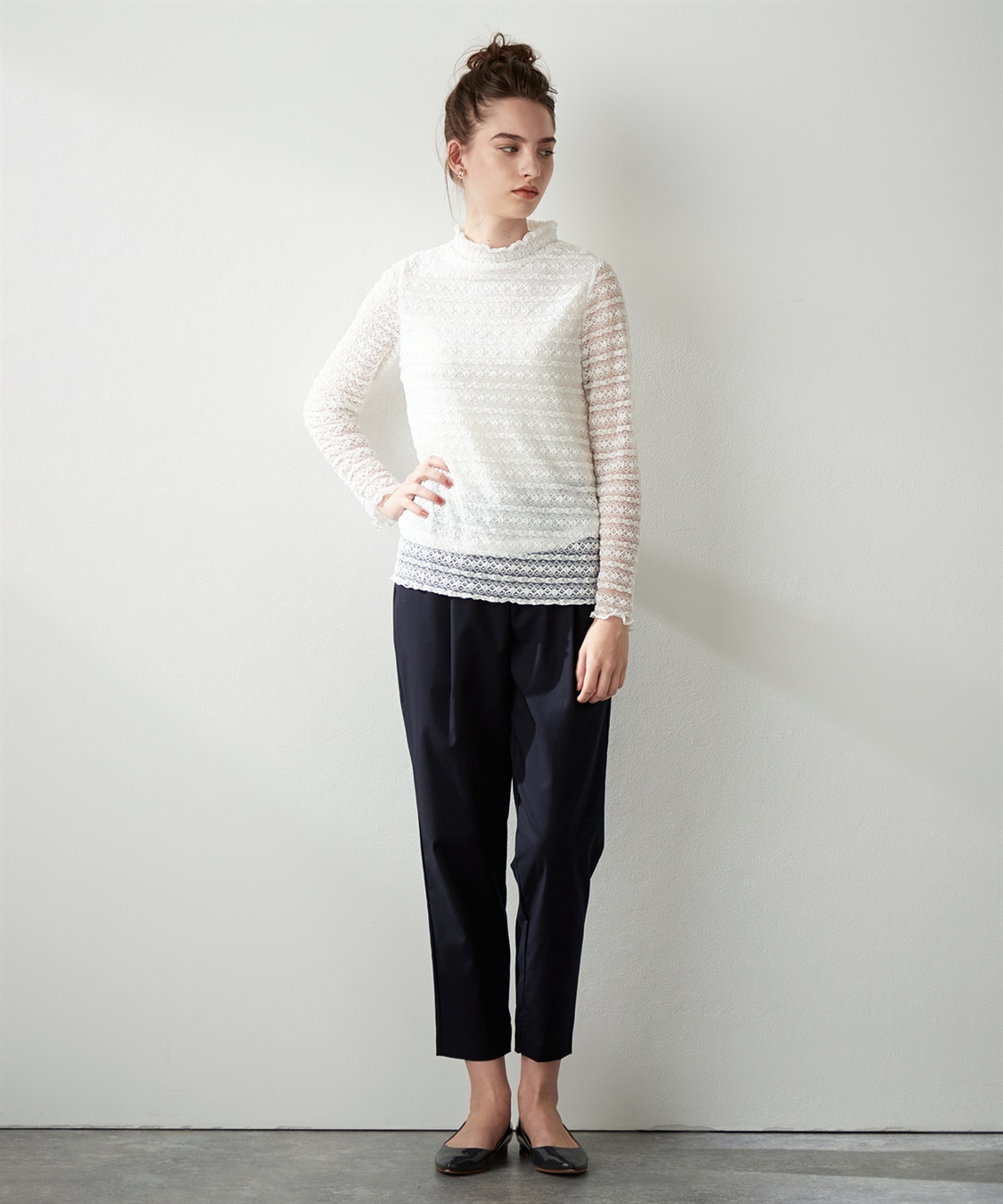 LE SOUK HOLIDAY シアーレースハイネックプルオーバー_sub_12