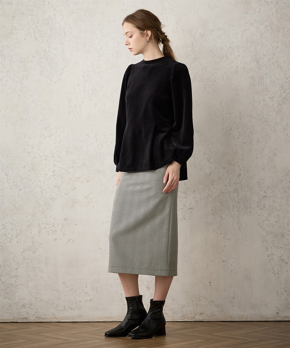 LE SOUK HOLIDAY ベロアペプラムプルオーバー_sub_9