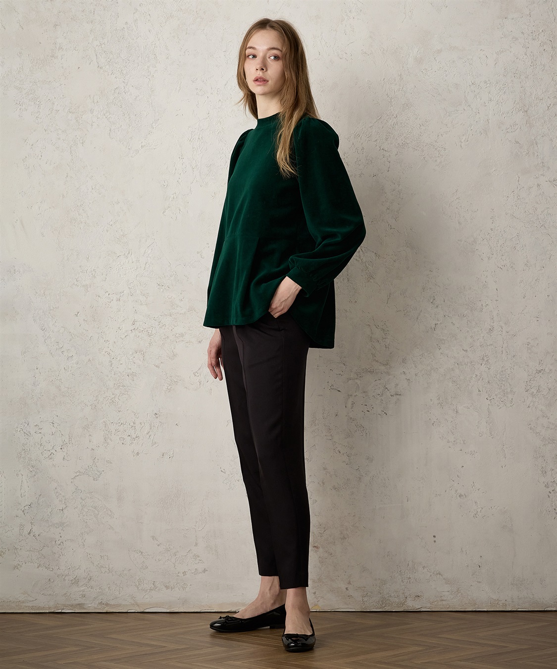 LE SOUK HOLIDAY ベロアペプラムプルオーバー_sub_13