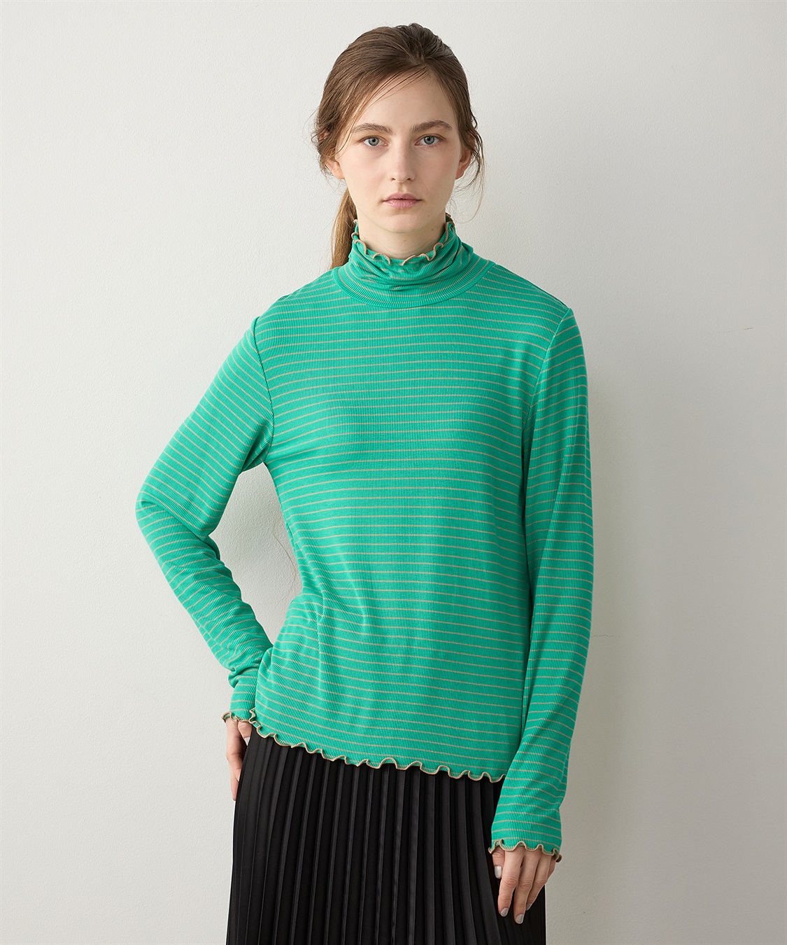 LE SOUK HOLIDAY メローテレコハイネックプルオーバー_sub_1