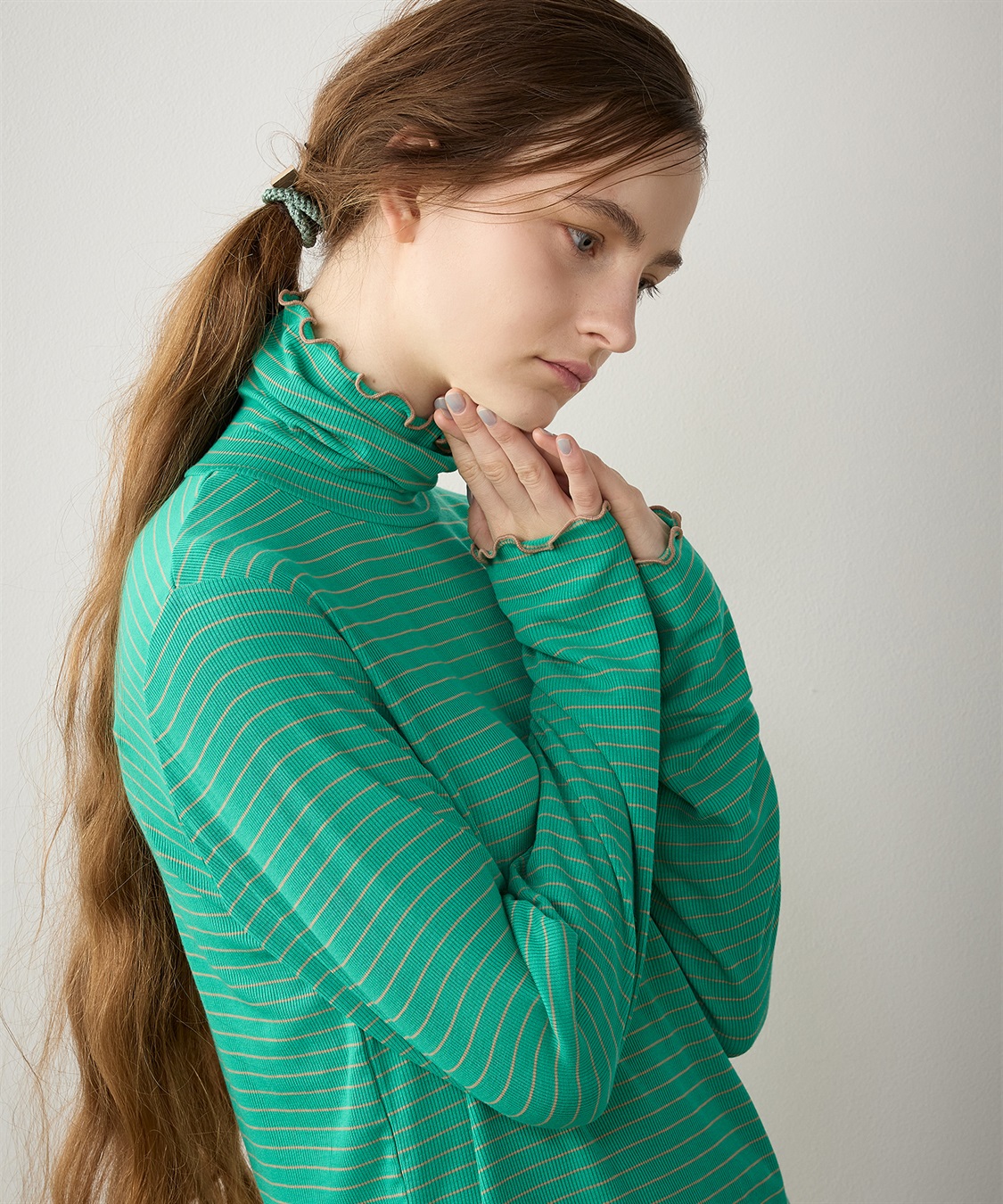 LE SOUK HOLIDAY メローテレコハイネックプルオーバー_sub_3