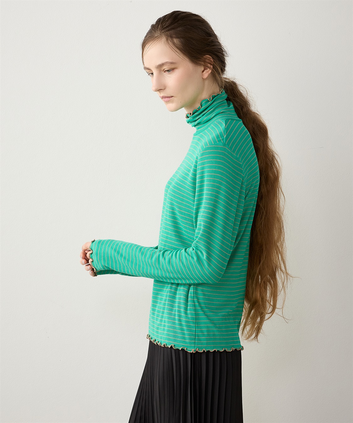 LE SOUK HOLIDAY メローテレコハイネックプルオーバー_sub_4