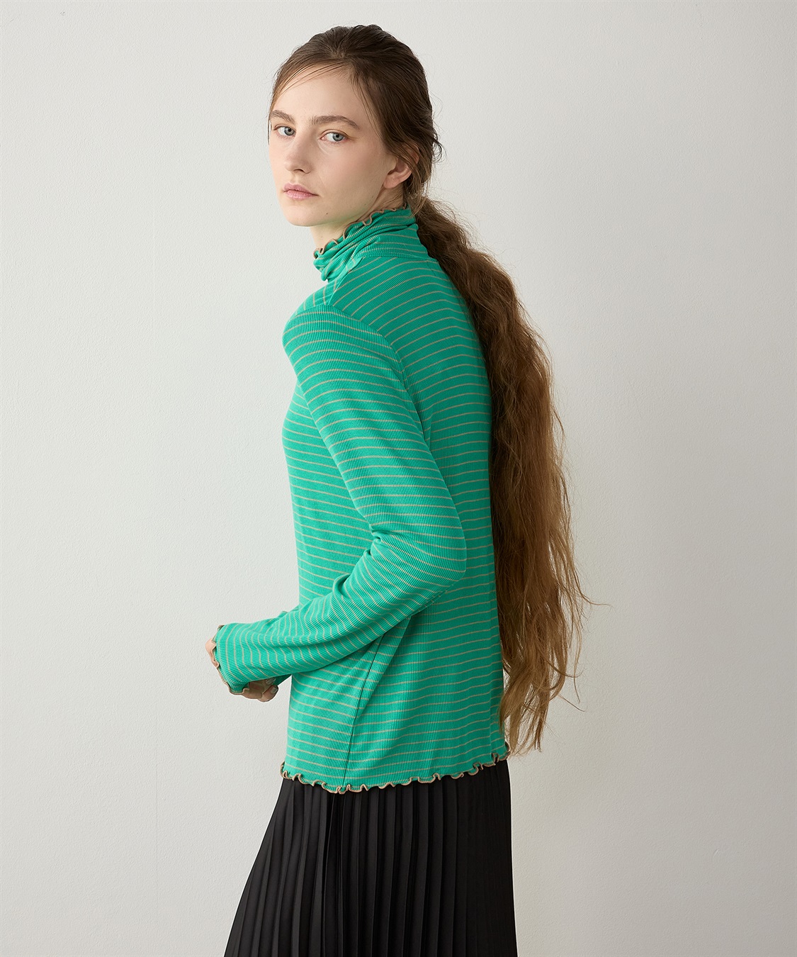 LE SOUK HOLIDAY メローテレコハイネックプルオーバー_sub_5