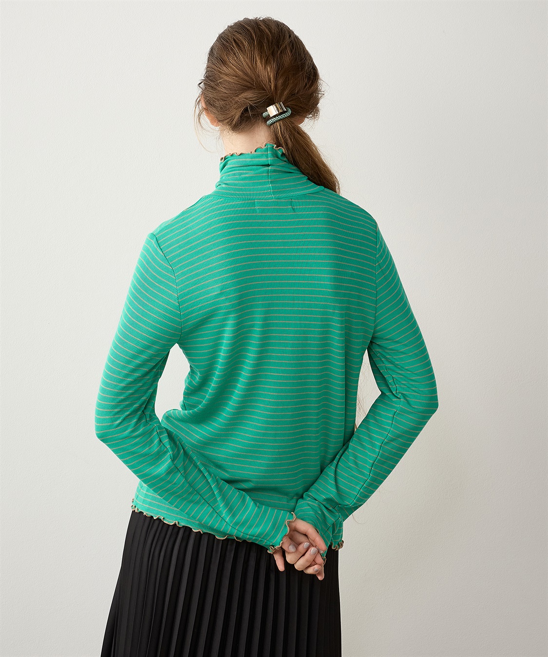 LE SOUK HOLIDAY メローテレコハイネックプルオーバー_sub_7