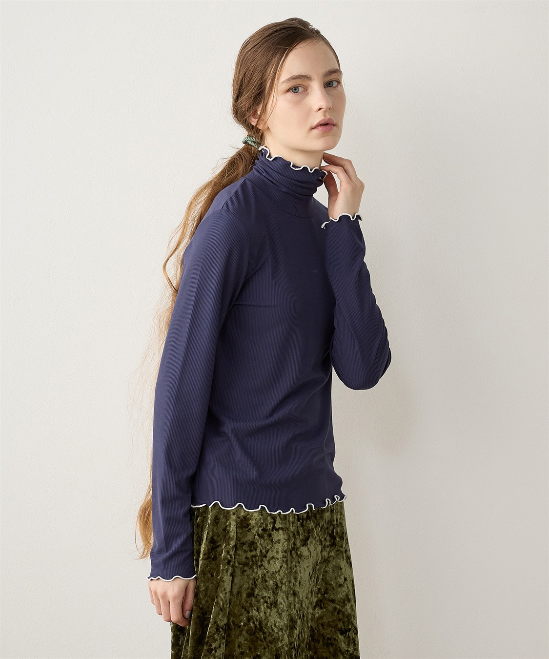 LE SOUK HOLIDAY メローテレコハイネックプルオーバー_sub_12