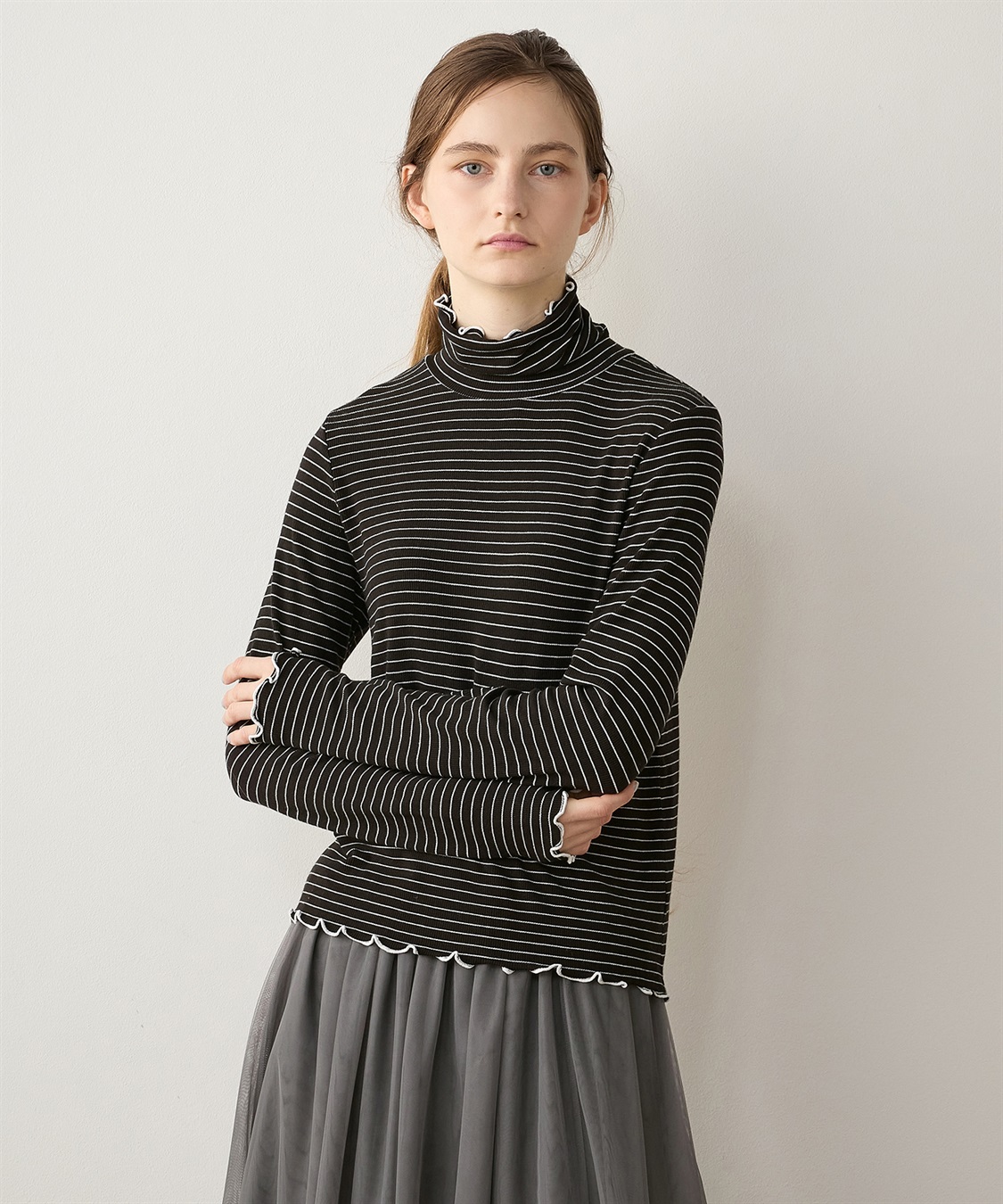 LE SOUK HOLIDAY メローテレコハイネックプルオーバー_sub_15