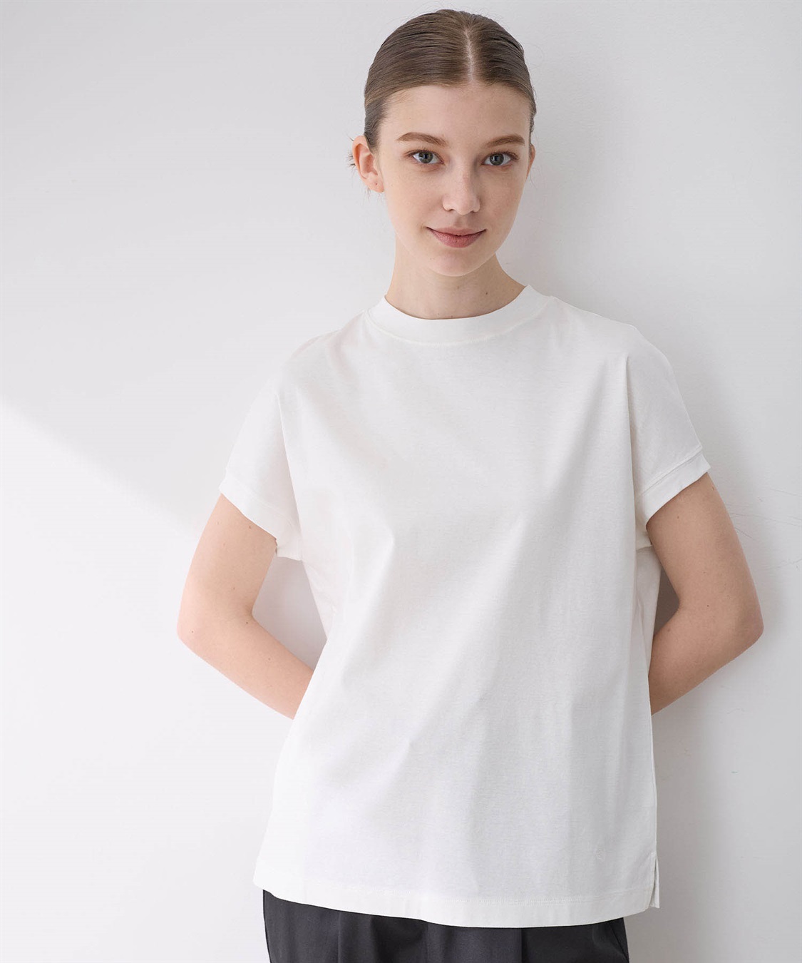 LE SOUK HOLIDAY 【接触冷感】モックネックTシャツ_sub_4