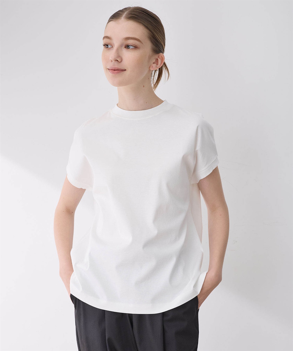 LE SOUK HOLIDAY 【接触冷感】モックネックTシャツ_sub_5