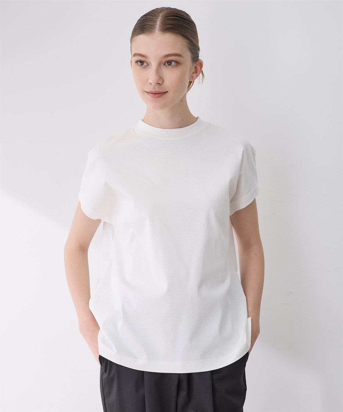 LE SOUK HOLIDAY 【接触冷感】モックネックTシャツ_sub_6