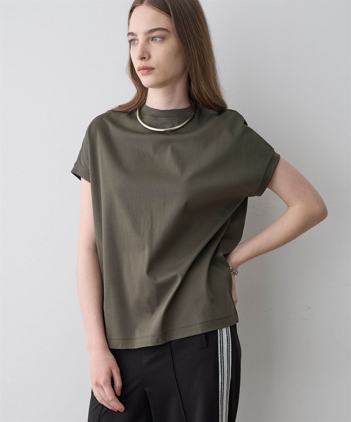 LE SOUK HOLIDAY 【接触冷感】モックネックTシャツ_sub_14