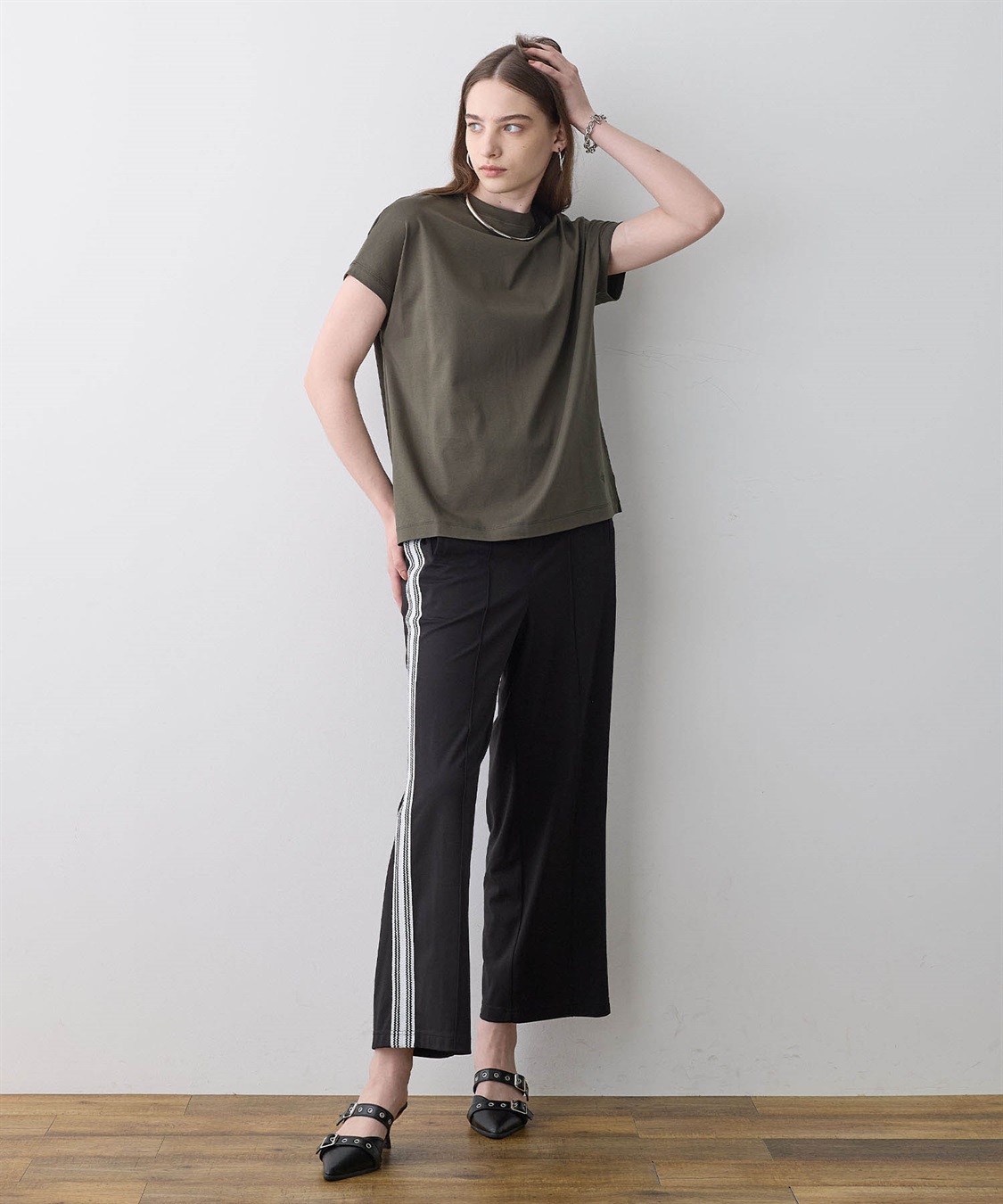 LE SOUK HOLIDAY 【接触冷感】モックネックTシャツ_sub_20