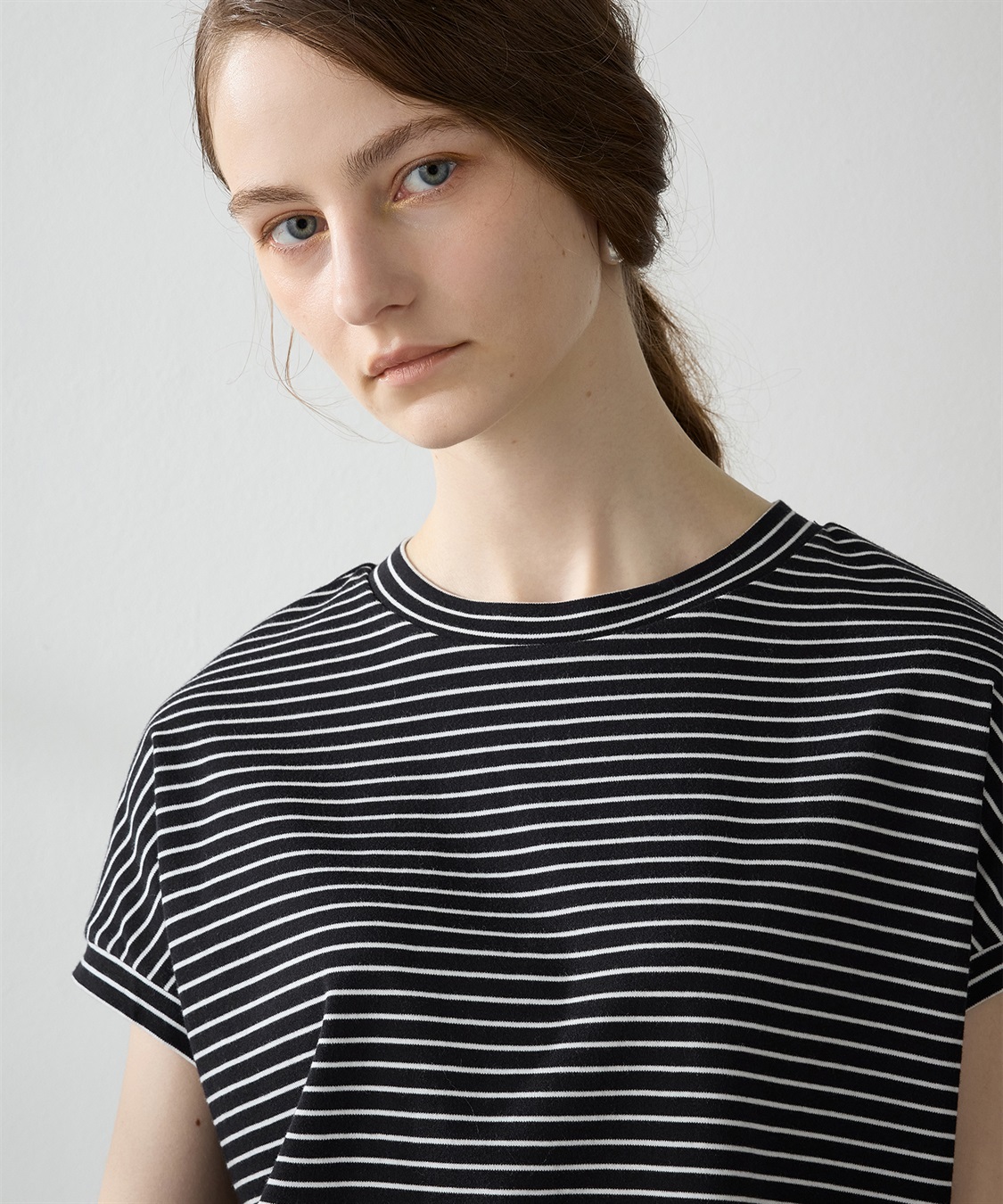 LE SOUK HOLIDAY モックネックボーダーTシャツ_sub_5