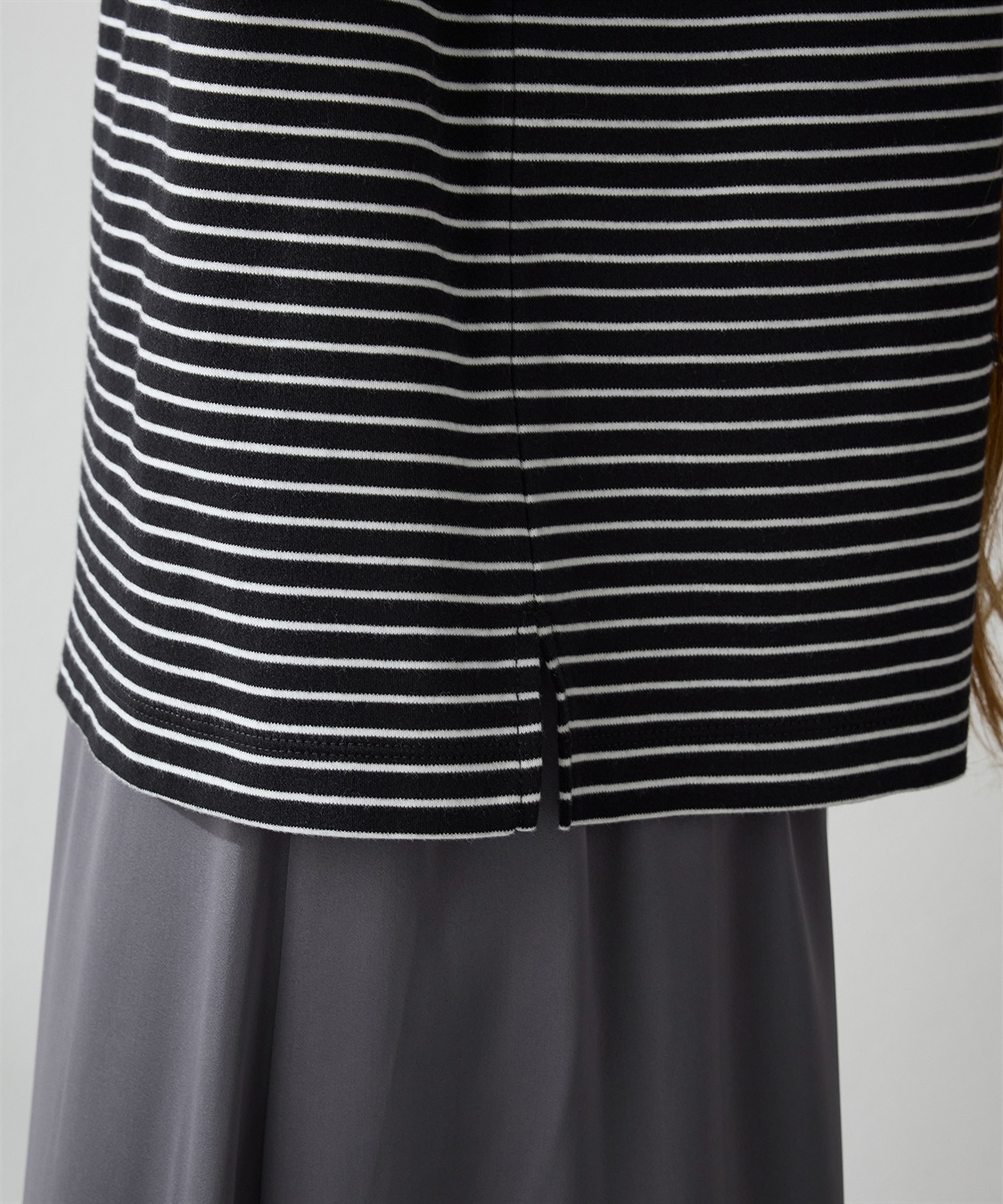 LE SOUK HOLIDAY モックネックボーダーTシャツ_sub_7