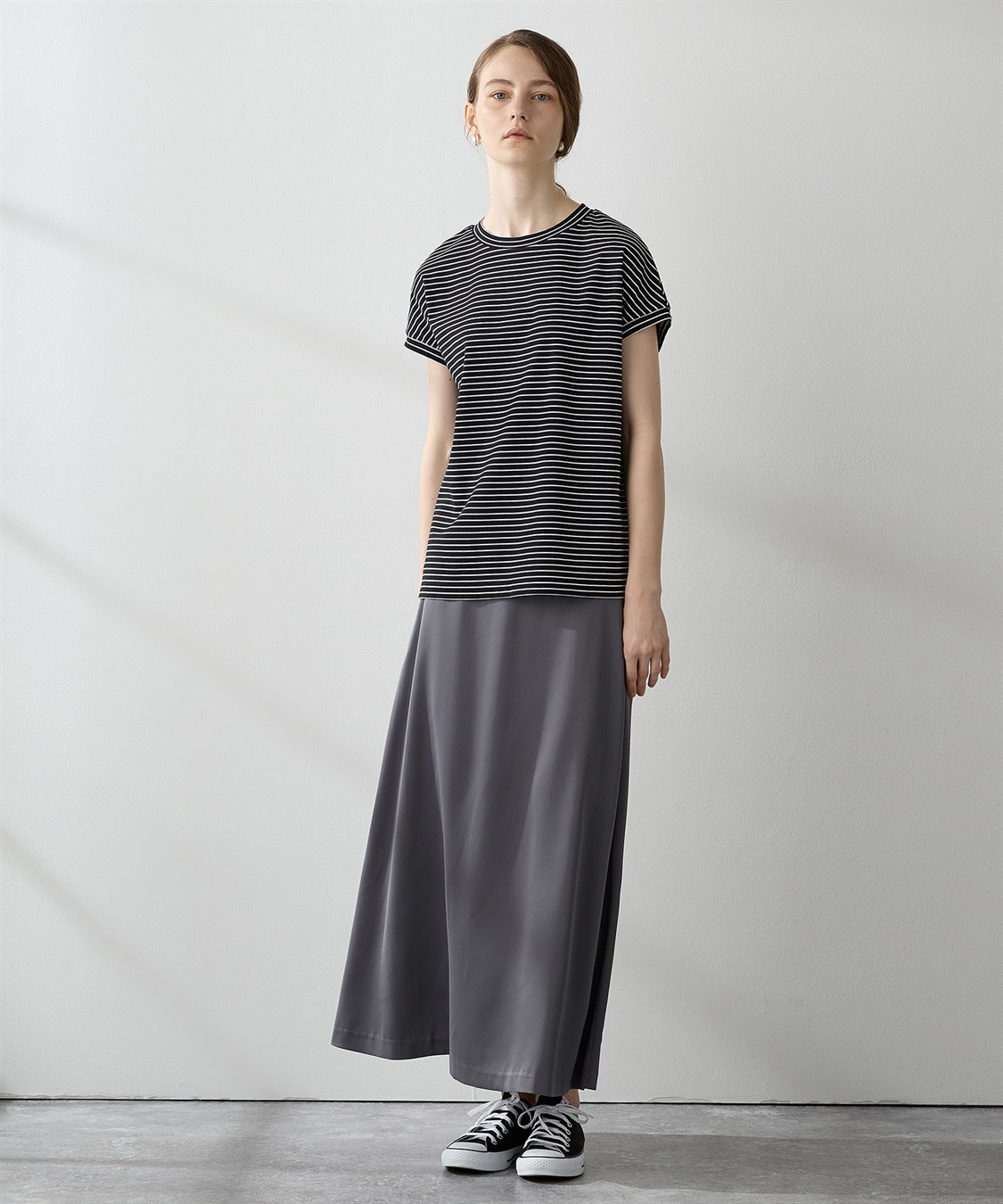 LE SOUK HOLIDAY モックネックボーダーTシャツ_sub_8