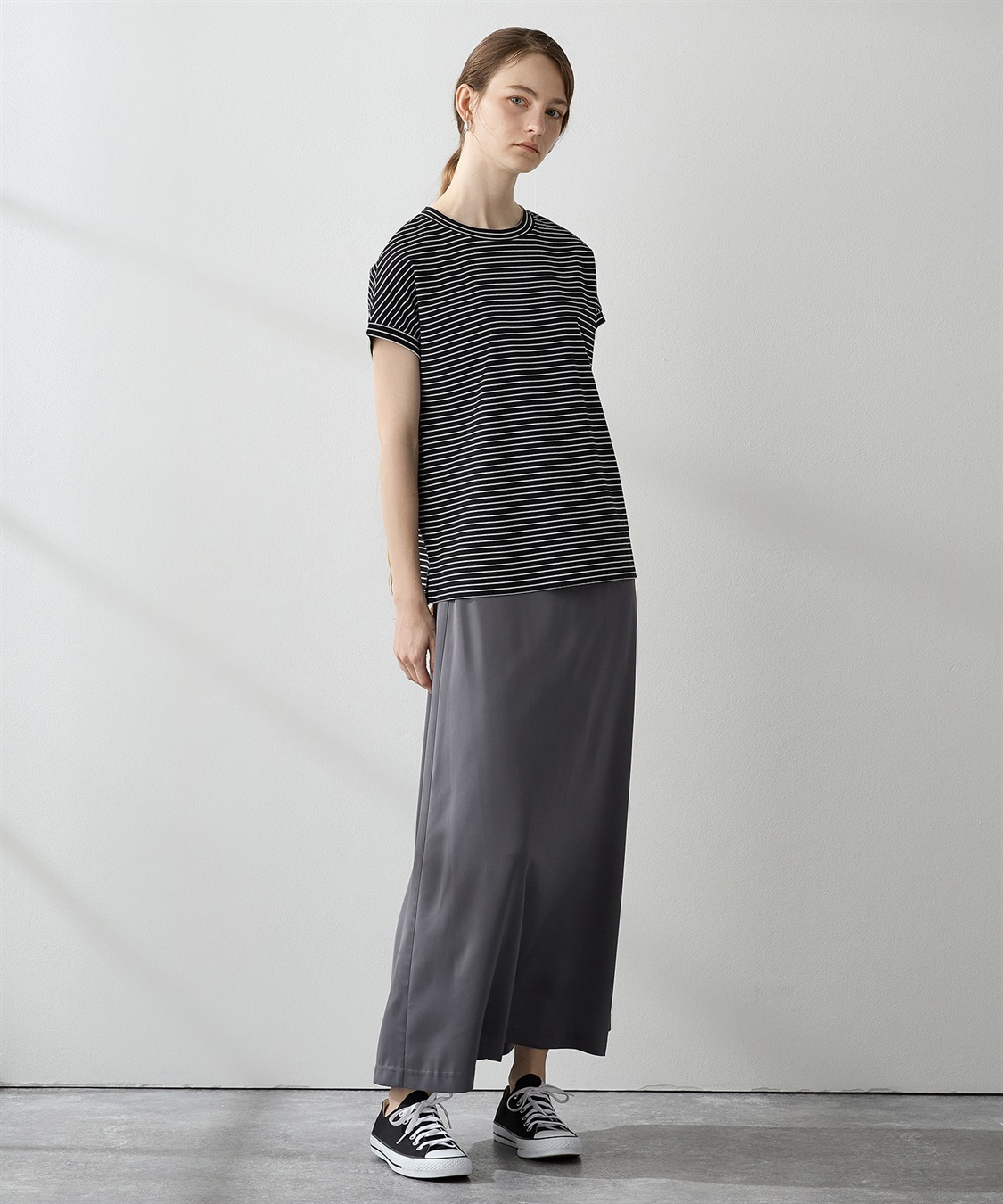 LE SOUK HOLIDAY モックネックボーダーTシャツ_sub_9