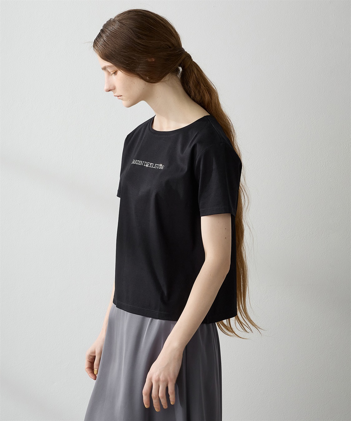 LE SOUK HOLIDAY 【接触冷感】ラインストーンTシャツ_sub_2