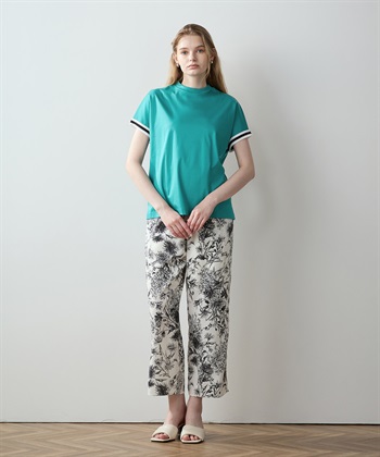 LE SOUK HOLIDAY 【接触冷感】袖テープモックネックTシャツ_subthumb_8