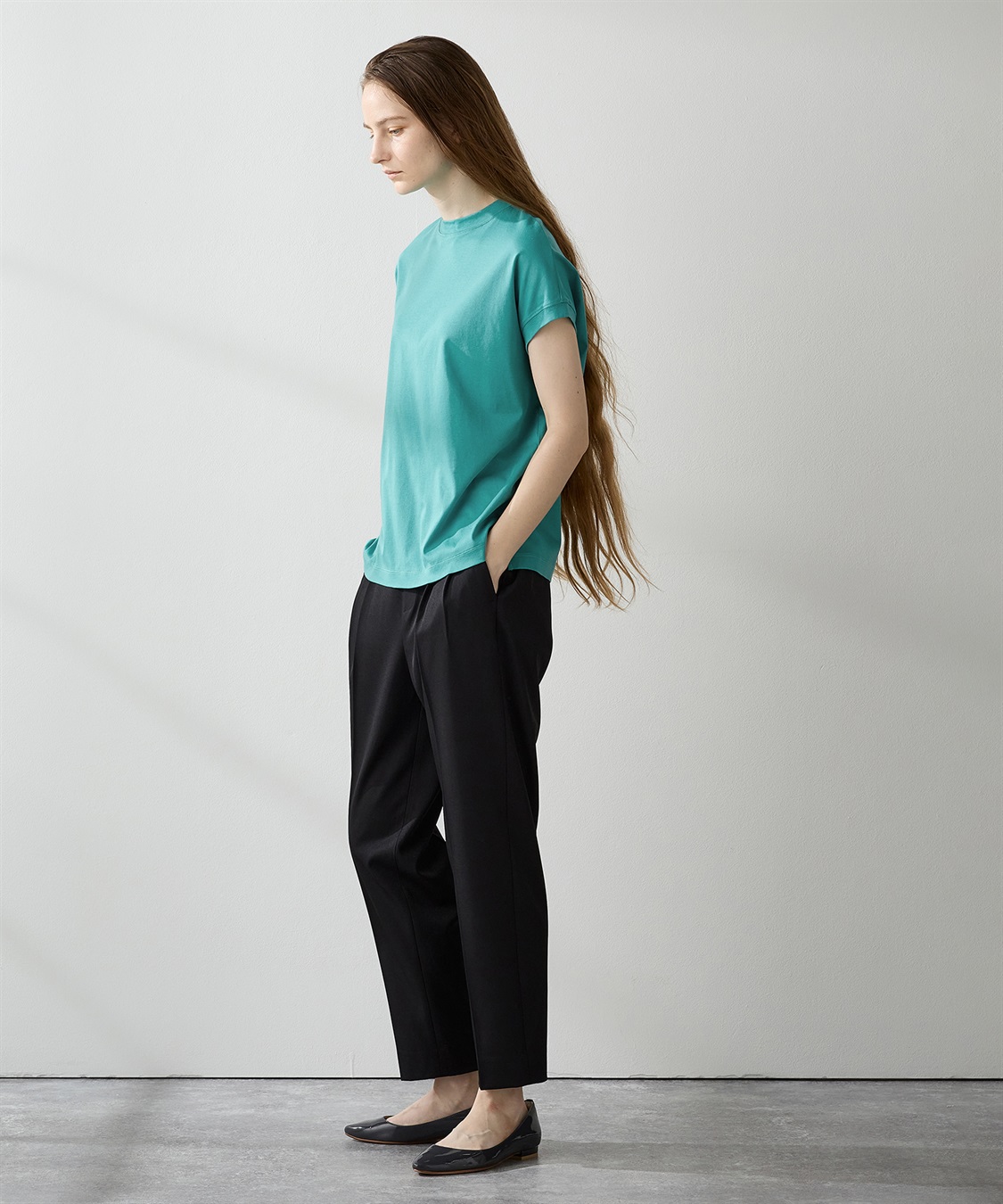 LE SOUK HOLIDAY 【接触冷感】モックネックTシャツ_sub_2