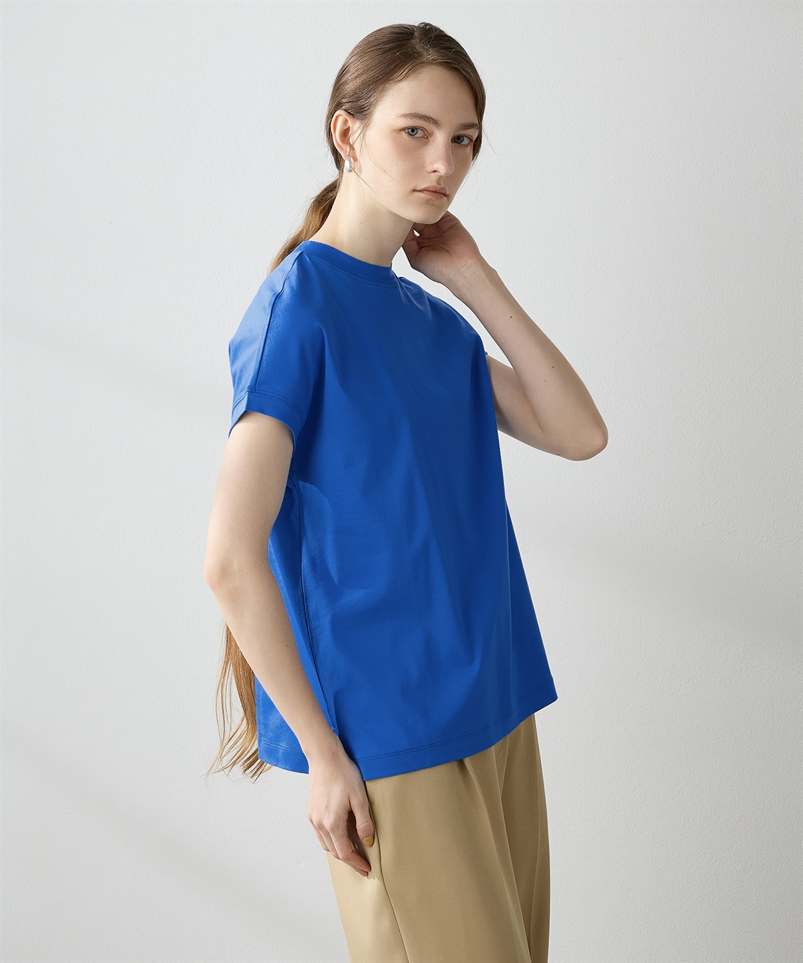 LE SOUK HOLIDAY 【接触冷感】モックネックTシャツ_sub_4