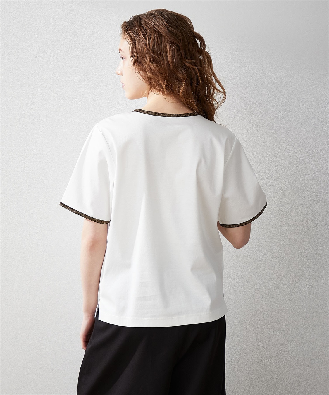 LE SOUK HOLIDAY 【接触冷感】ラメテープTシャツ_sub_3