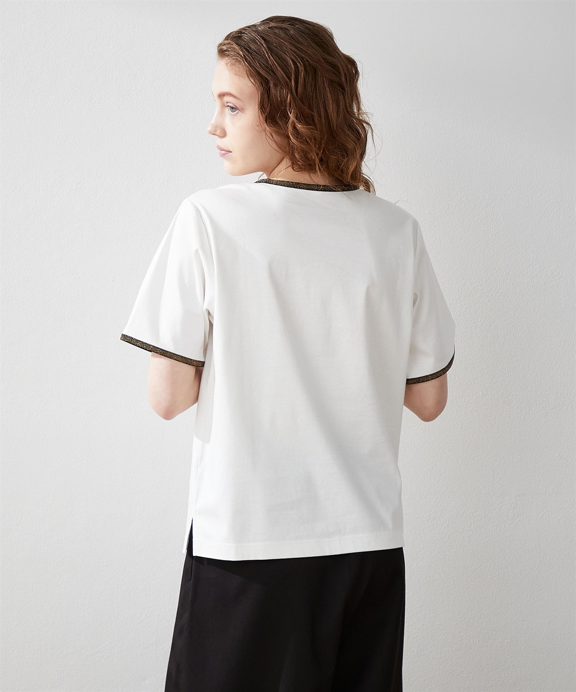 LE SOUK HOLIDAY 【接触冷感】ラメテープTシャツ_sub_4