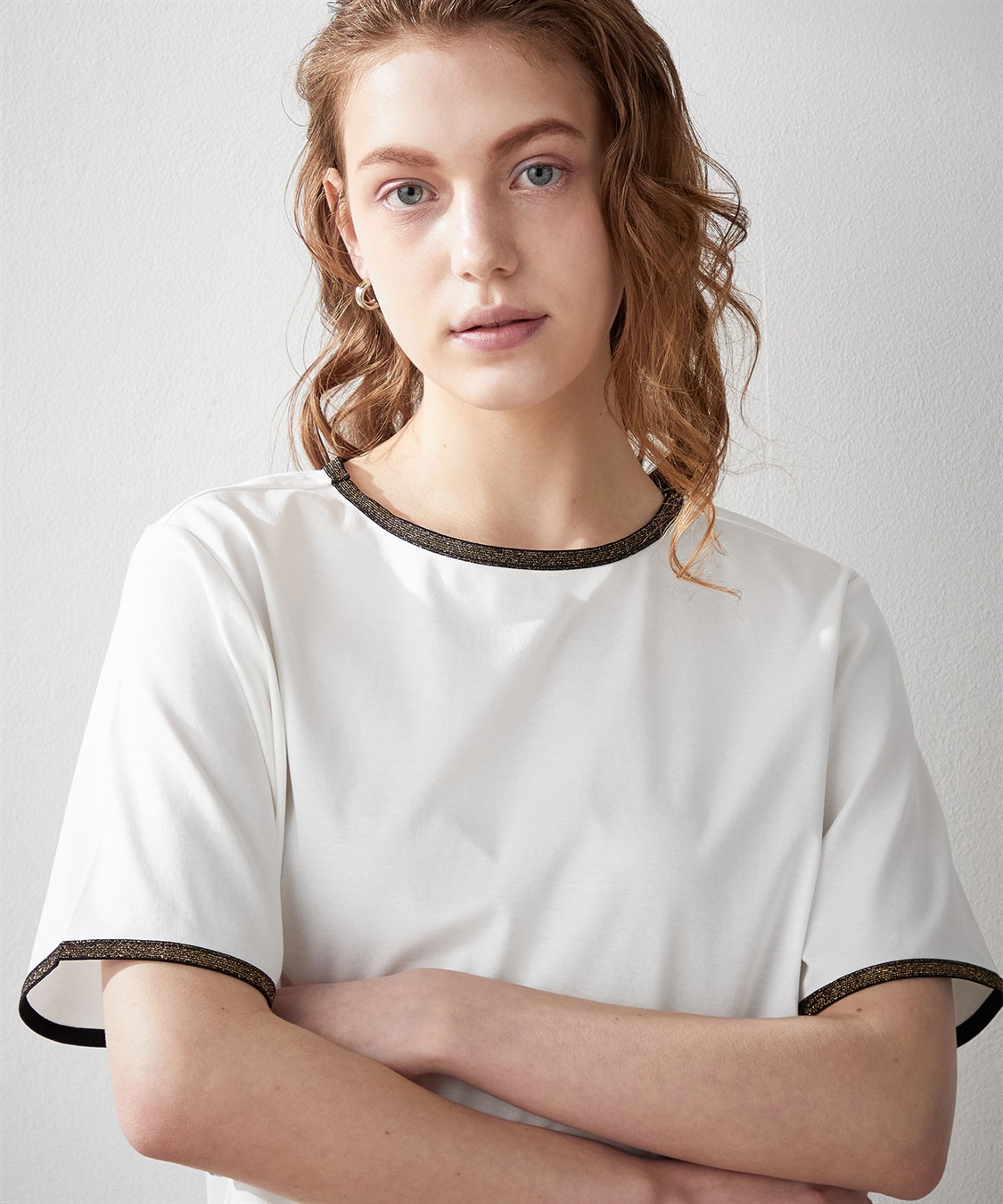 LE SOUK HOLIDAY 【接触冷感】ラメテープTシャツ_sub_5