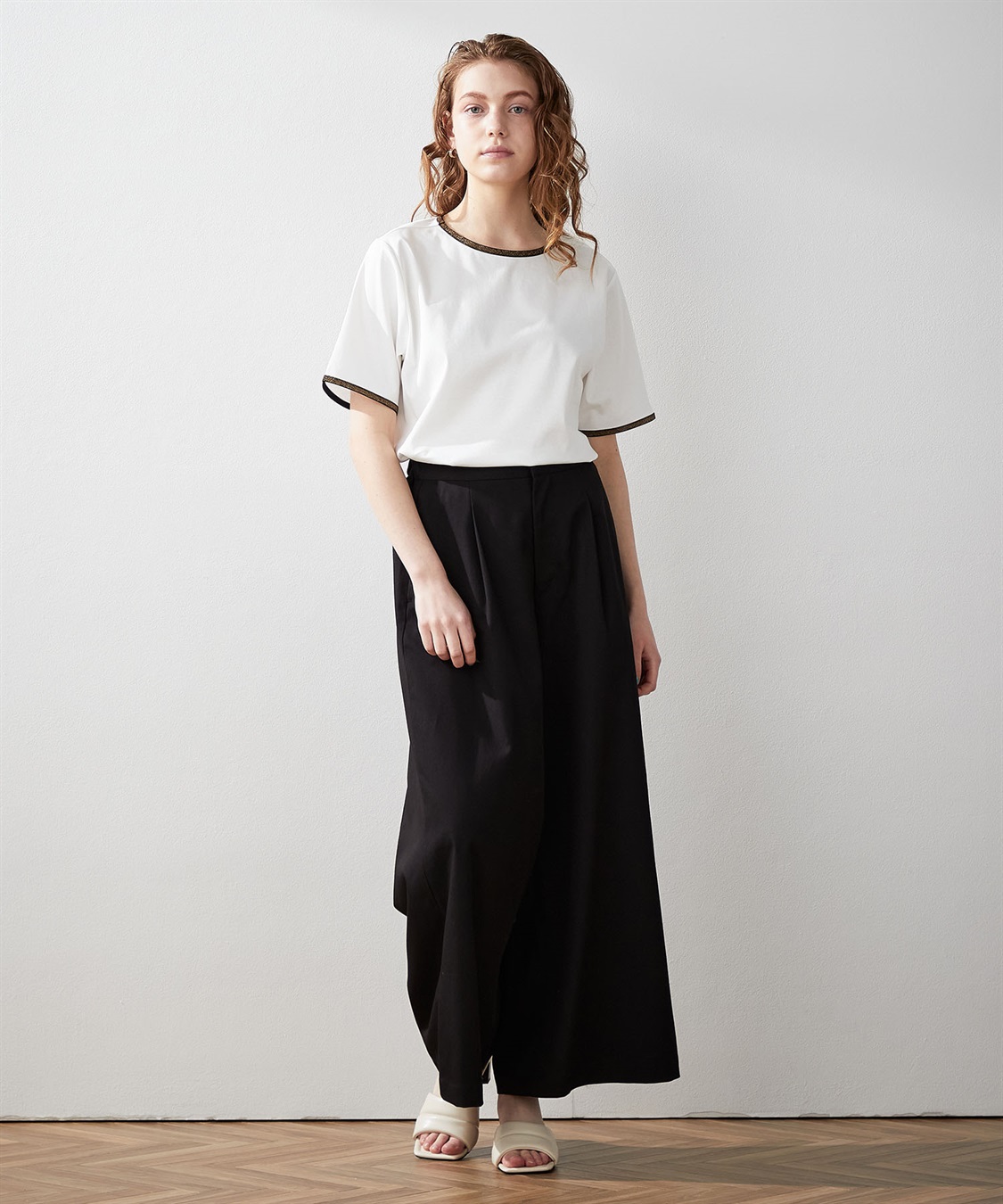 LE SOUK HOLIDAY 【接触冷感】ラメテープTシャツ_sub_7