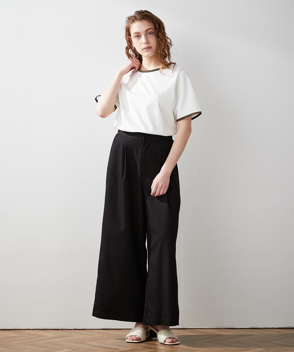 LE SOUK HOLIDAY 【接触冷感】ラメテープTシャツ_sub_8