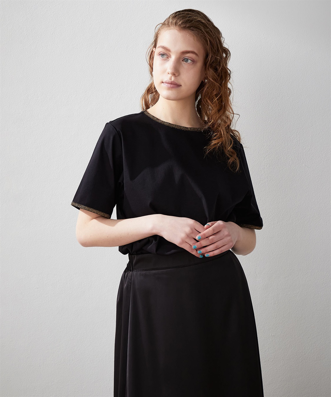 LE SOUK HOLIDAY 【接触冷感】ラメテープTシャツ_sub_9