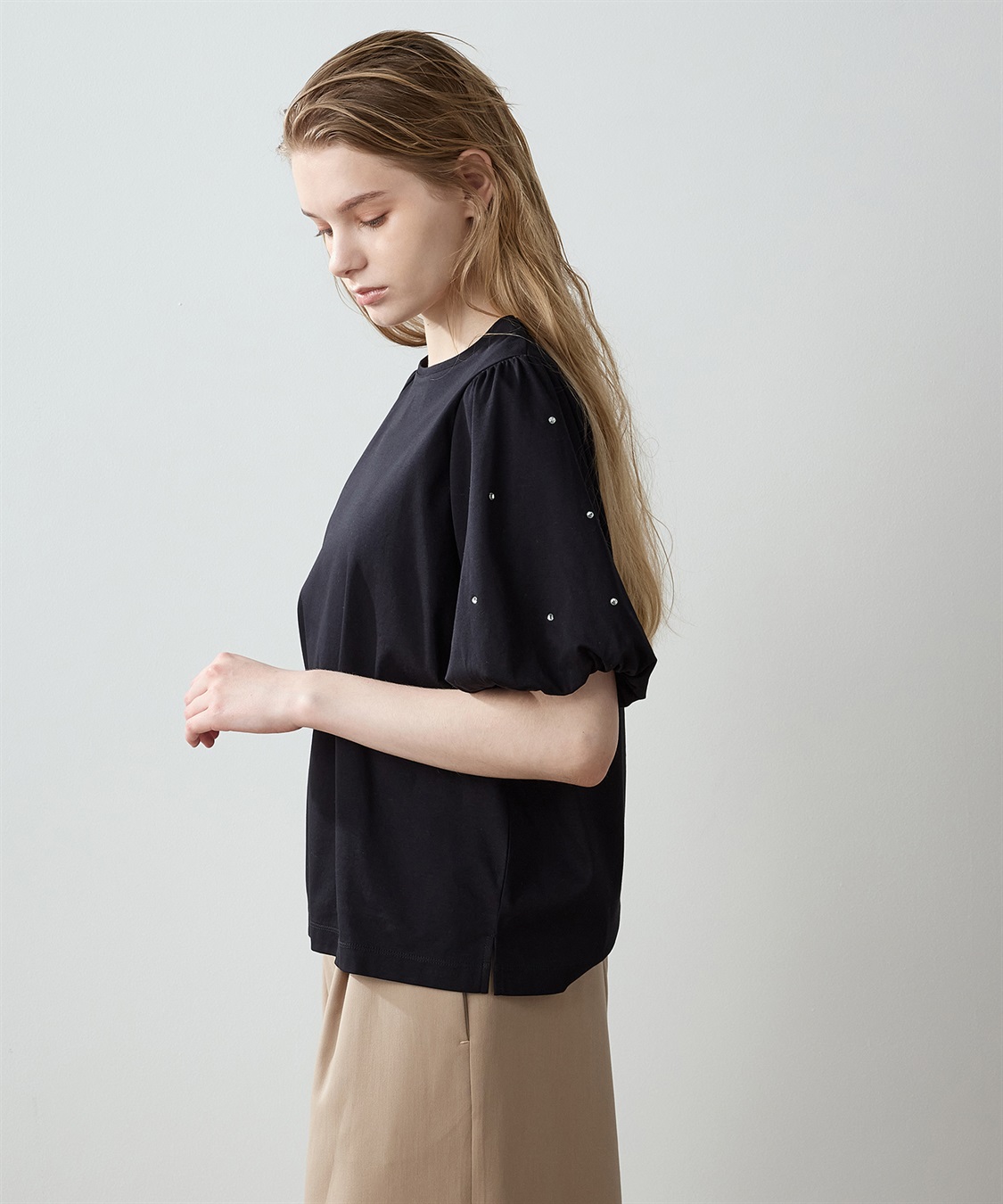 接触冷感】バルーンスリーブTシャツ LE SOUK HOLIDAY｜クロス