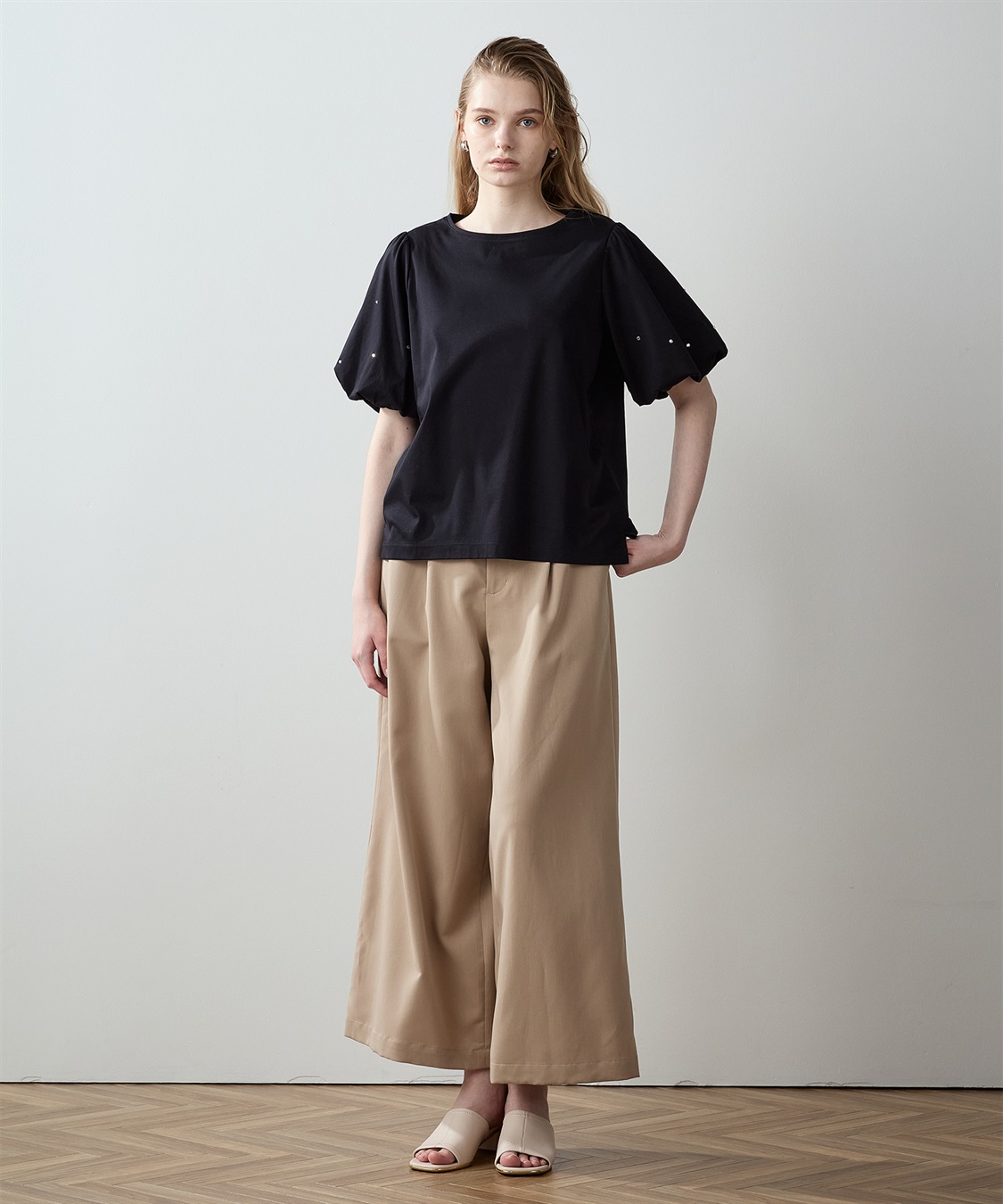 接触冷感】バルーンスリーブTシャツ LE SOUK HOLIDAY｜クロス