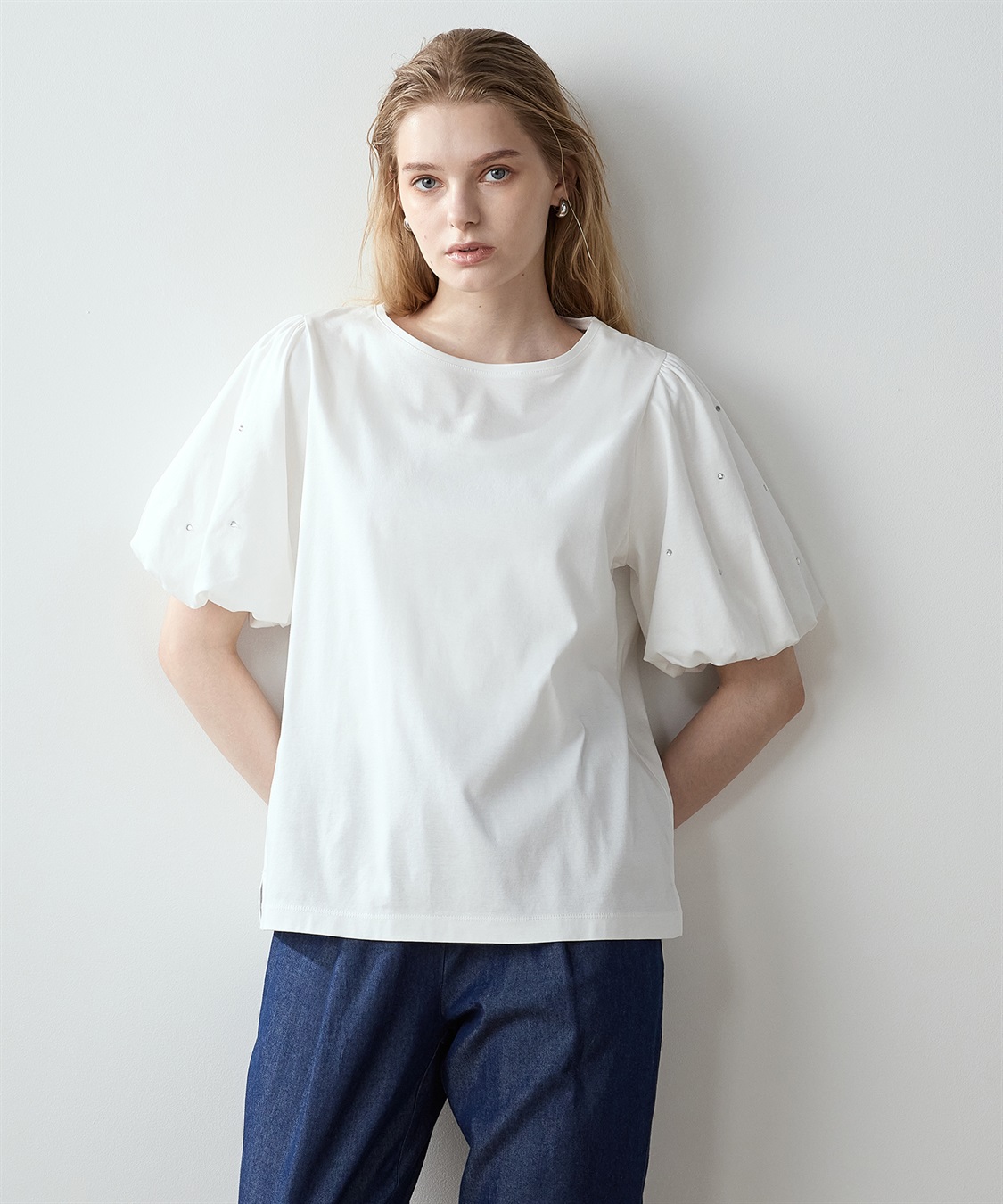 接触冷感】バルーンスリーブTシャツ LE SOUK HOLIDAY｜クロス