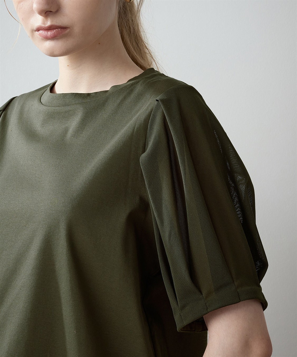 LE SOUK HOLIDAY 【接触冷感】チュールスリーブタックプルオーバー_sub_5