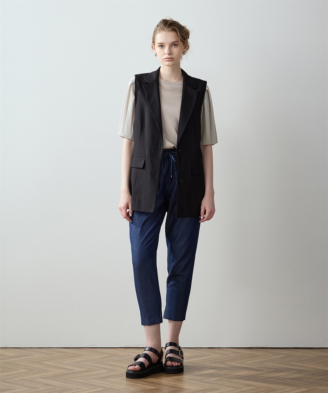 LE SOUK HOLIDAY 【接触冷感】チュールスリーブタックプルオーバー_sub_11