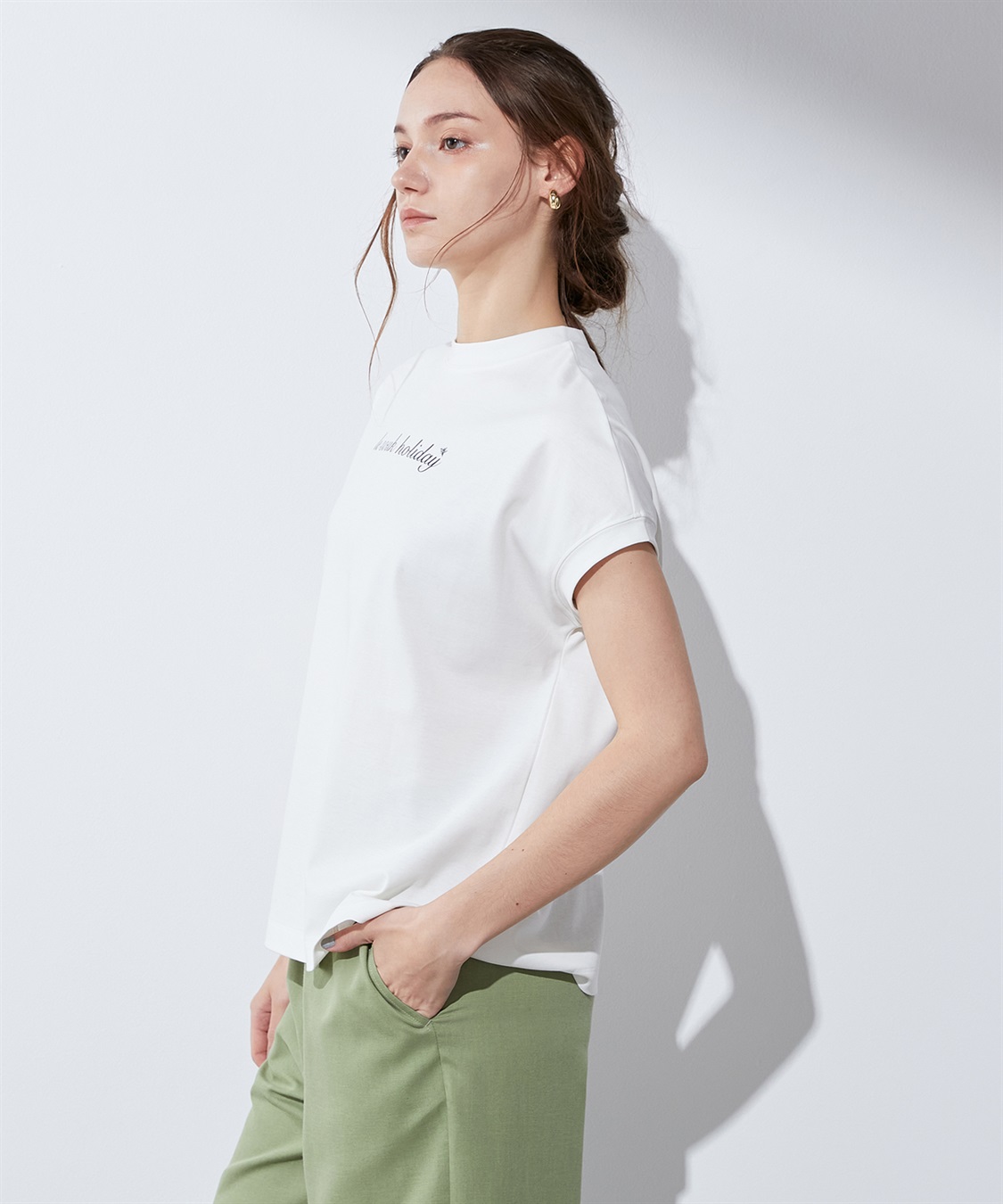 LE SOUK HOLIDAY 【汗じみ防止】ロゴTシャツ_sub_2