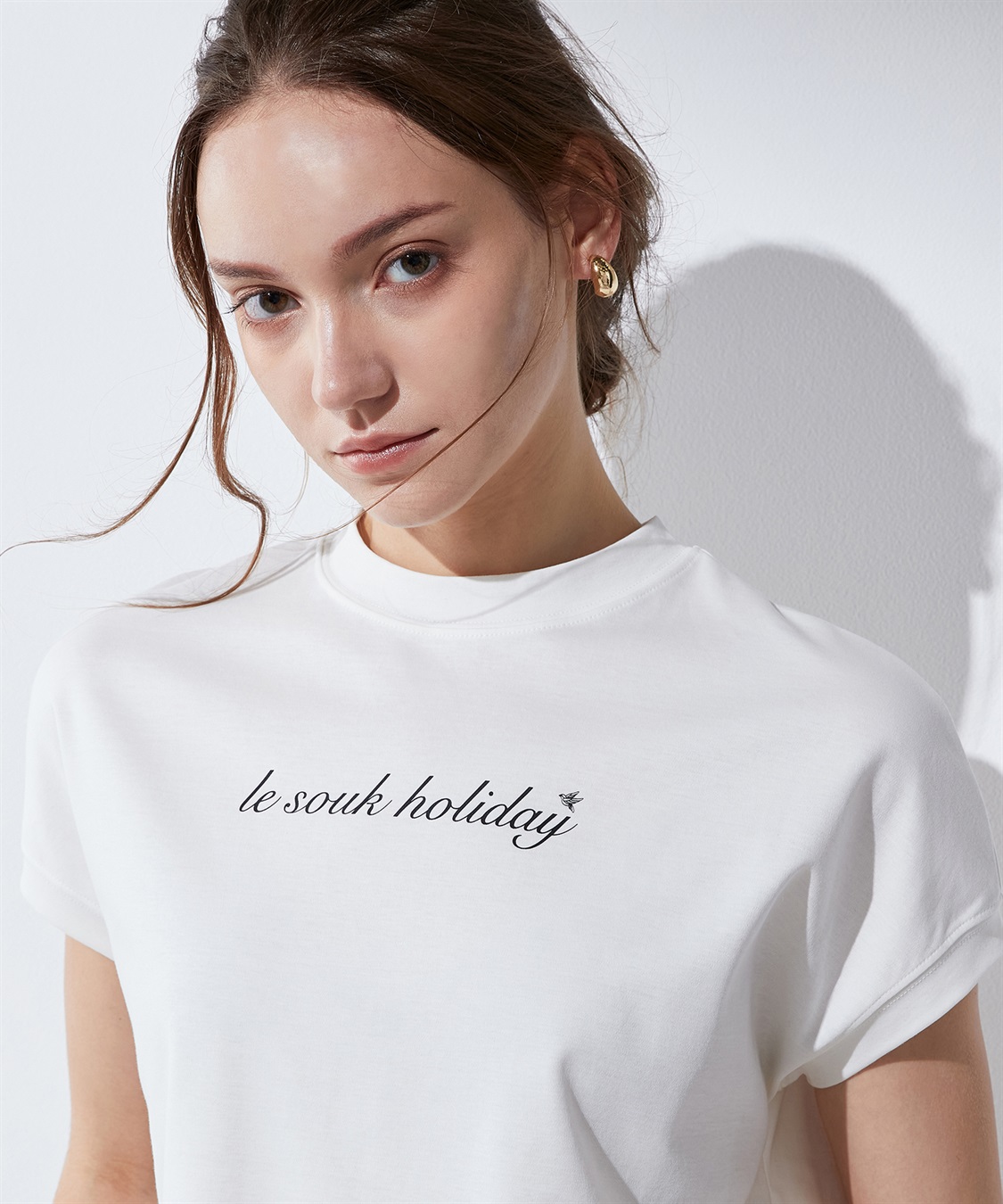 LE SOUK HOLIDAY 【汗じみ防止】ロゴTシャツ_sub_6