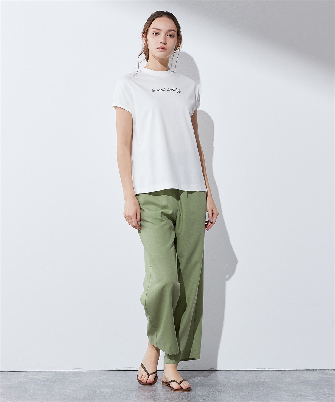 LE SOUK HOLIDAY 【汗じみ防止】ロゴTシャツ_sub_7