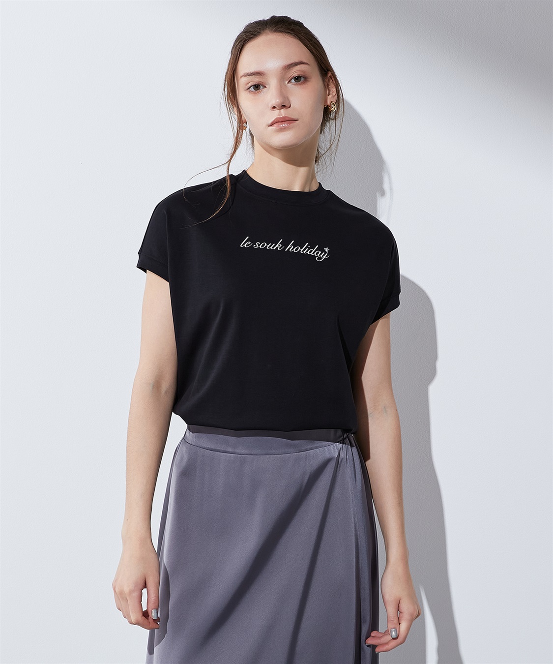 LE SOUK HOLIDAY 【汗じみ防止】ロゴTシャツ_sub_9