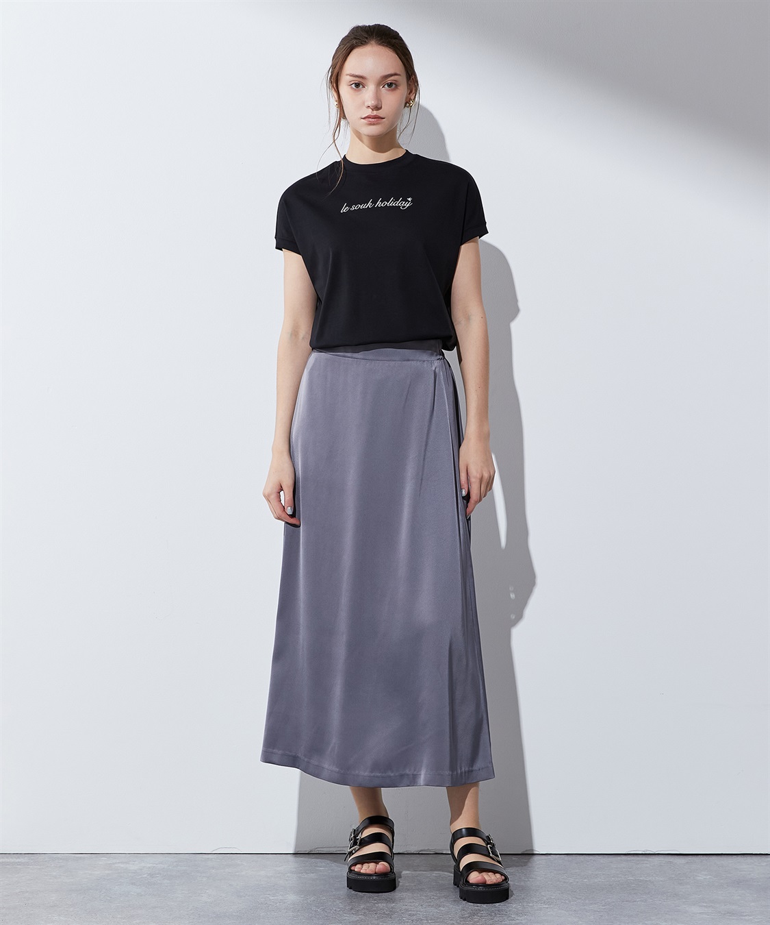 LE SOUK HOLIDAY 【汗じみ防止】ロゴTシャツ_sub_10