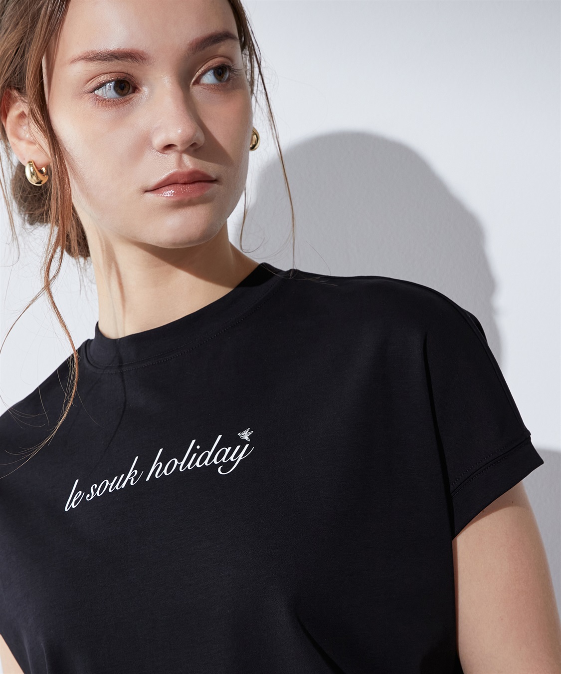 LE SOUK HOLIDAY 【汗じみ防止】ロゴTシャツ_sub_12