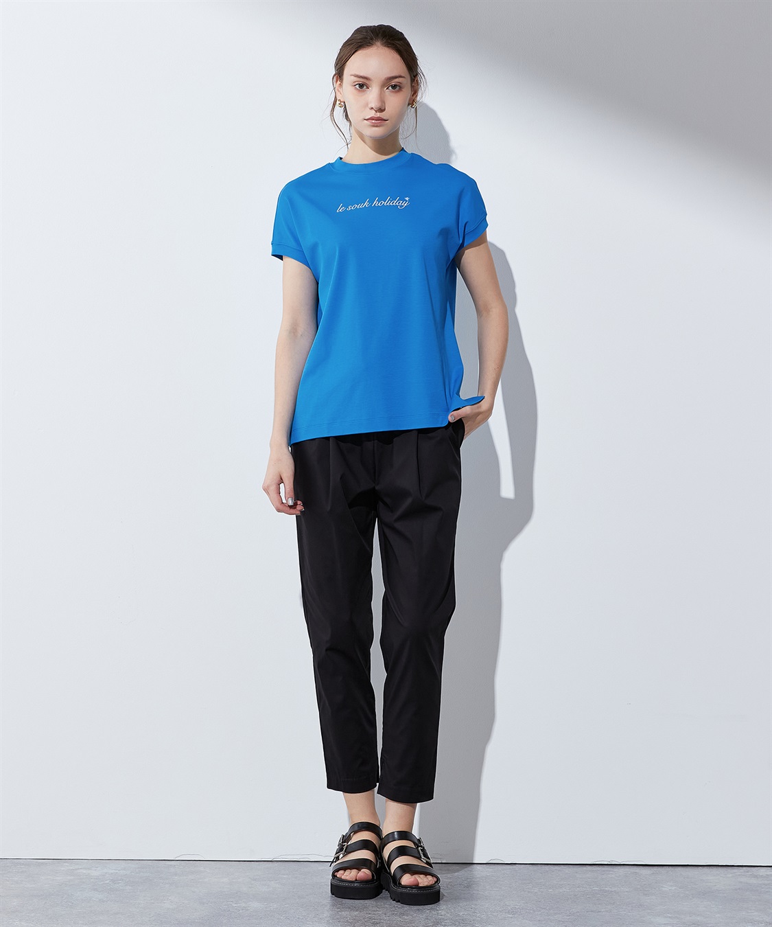 LE SOUK HOLIDAY 【汗じみ防止】ロゴTシャツ_sub_15