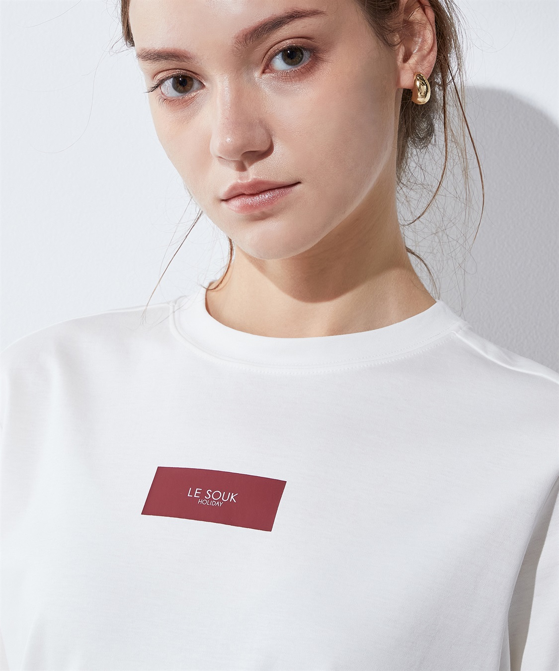 LE SOUK HOLIDAY 【接触冷感・汗じみ防止】ボックスロゴTシャツ_sub_12