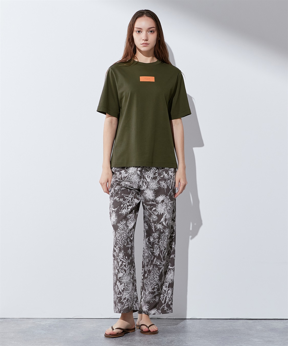 LE SOUK HOLIDAY 【接触冷感・汗じみ防止】ボックスロゴTシャツ_sub_14