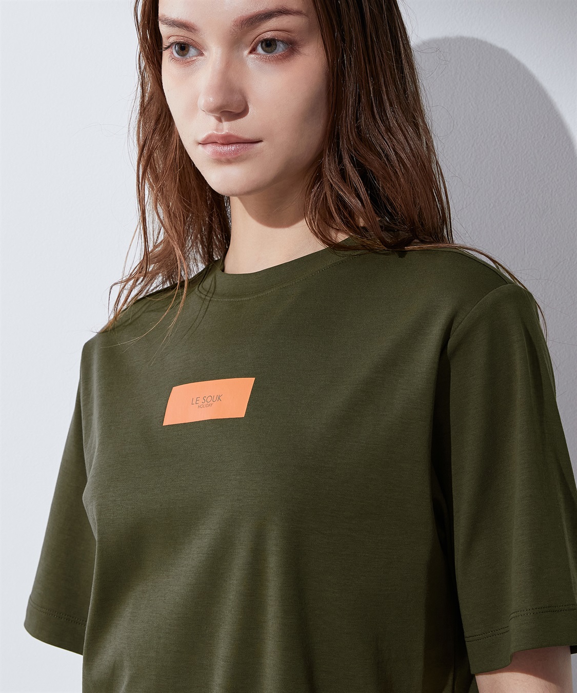 LE SOUK HOLIDAY 【接触冷感・汗じみ防止】ボックスロゴTシャツ_sub_16