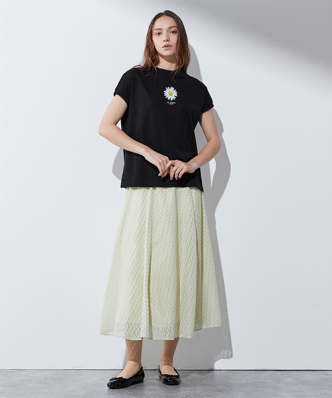 LE SOUK HOLIDAY 【接触冷感・汗じみ防止】フラワープリントTシャツ_sub_10